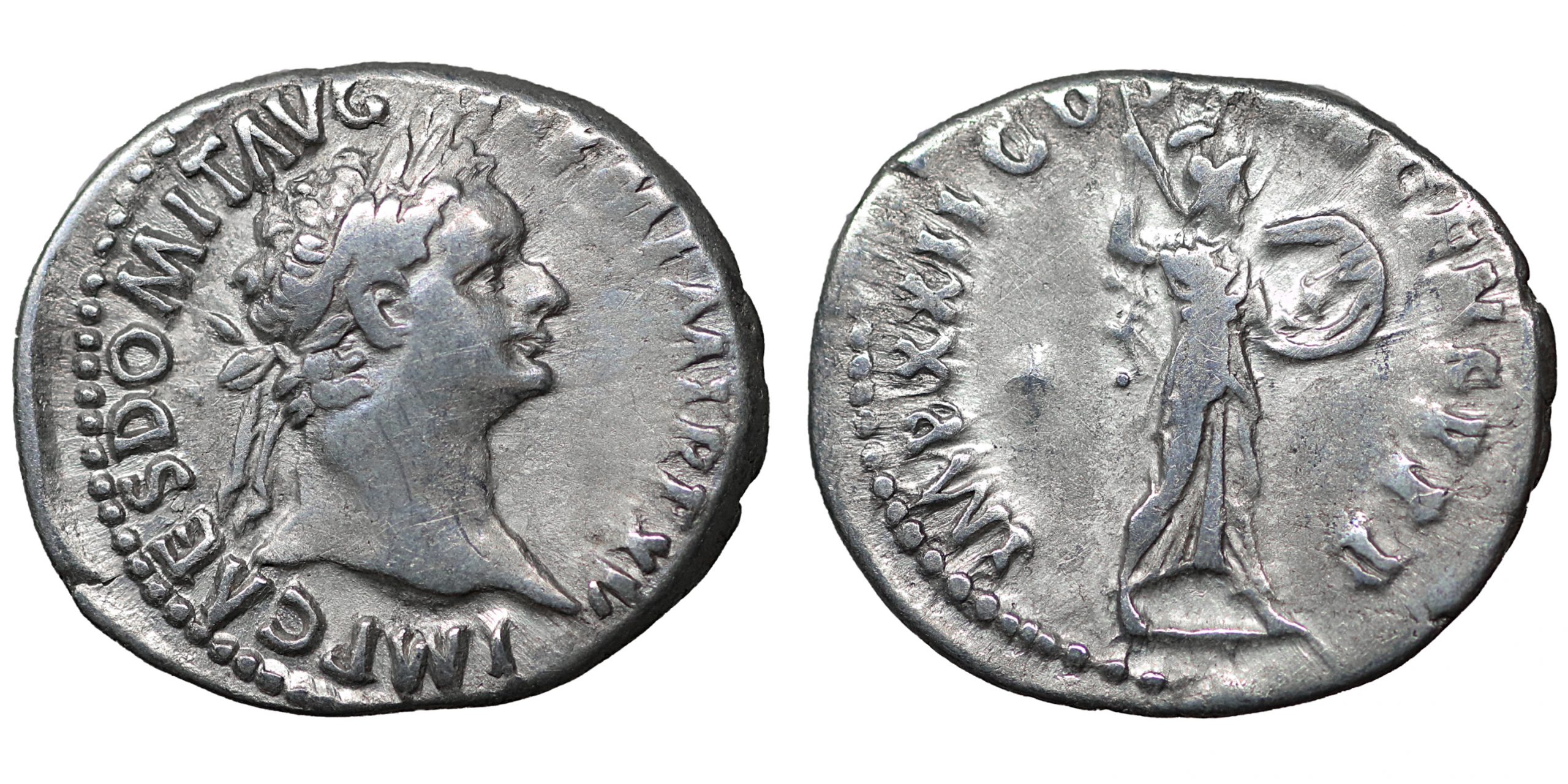 Domitian (81-96 AD). AR Denarius XF